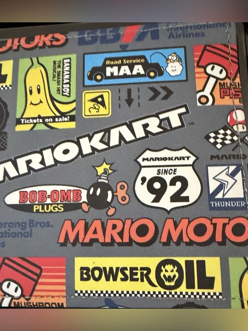 Nintendo Mario Kart Cartridge Wallet NWT
